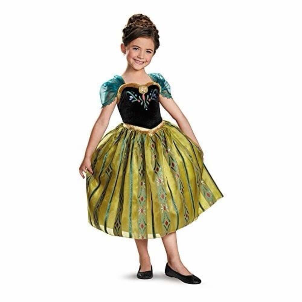 NWT Disguise Disney Frozen Anna Coronation Dress 1pc Halloween Cosplay Costume